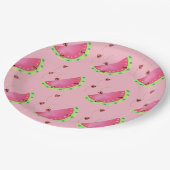 Wassermelone-Pappteller des Marienkäfers Pappteller (Schrägansicht)
