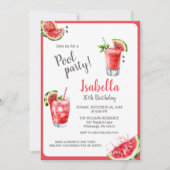 Wassermelone Party Drinks Einladung (Vorderseite)