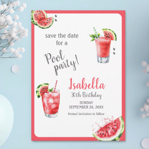 Wassermelone Party Drinks Save The Date