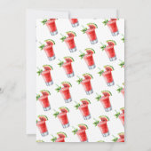 Wassermelone Party Drinks Save The Date (Rückseite)