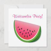 Wassermelone Party Einladung (Vorderseite)