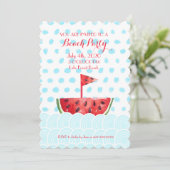 Wassermelone Party Einladung (Stehend Vorderseite)
