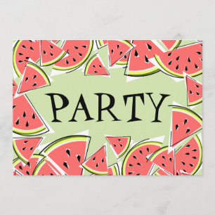 Wassermelone Party Einladung