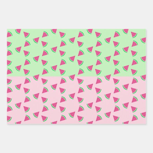 Wassermelone Party Geschenkpapier Set (Vorderseite)