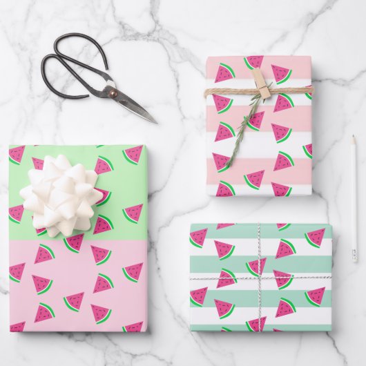 Wassermelone Party Geschenkpapier Set (Vorderseite)