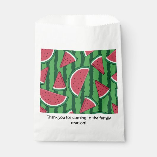 Wassermelone Party Geschenktütchen (Vorderseite)