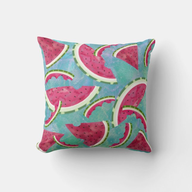 Wassermelone Party Kissen (Vorderseite)