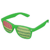 Wassermelone Partybrille (Schrägansicht)