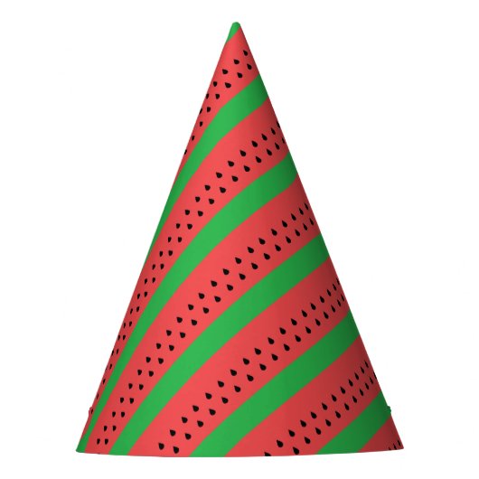 Wassermelone Partyhütchen (Vorderseite)