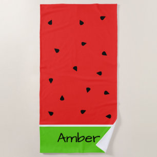 "Wassermelone-" personalisiertes Badetuch