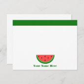 Wassermelone personalisiertes flaches Notecards Einladung (Vorne/Hinten)