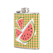 Wassermelone Pieces Karo Flachmann (Links)