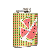 Wassermelone Pieces Karo Flachmann (Rechts)