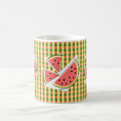 Wassermelone Pieces Karo Kaffeetasse (Mittel)
