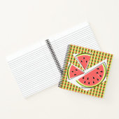 Wassermelone Pieces Karo Notizblock (Innenseite)