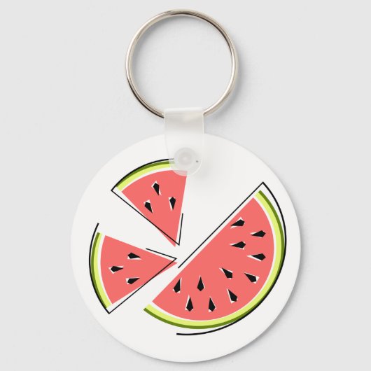Wassermelone Pieces Schlüsselanhänger (Vorderseite)
