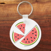 Wassermelone Pieces Schlüsselanhänger (Vorderseite)