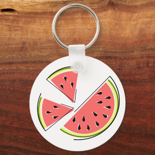 Wassermelone Pieces Schlüsselanhänger (Vorderseite)