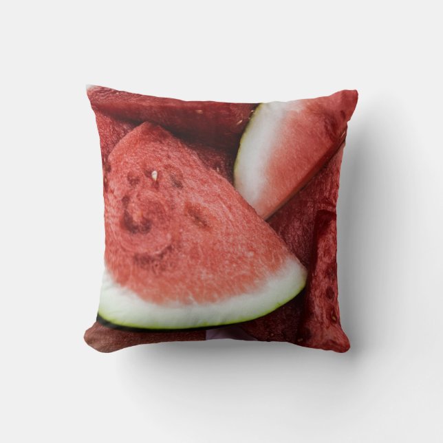 Wassermelone Pillow 12x12 Kissen (Vorderseite)