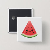 Wassermelone Pinback Button Lustiges Sommer Obst G (Vorne & Hinten)