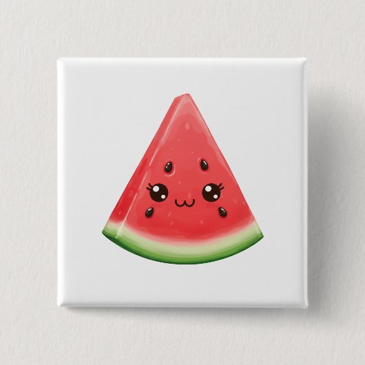 Wassermelone Pinback Button Lustiges Sommer Obst G (Vorderseite)