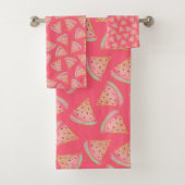 Wassermelone Pink Badhandtuch Set (Insitu)