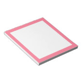 Wassermelone Pink Border Notepad Notizblock (angewinkelt)