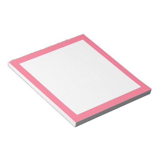 Wassermelone Pink Border Notepad Notizblock (angewinkelt)