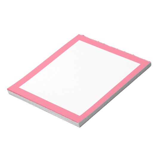 Wassermelone Pink Border Notepad Notizblock (Rotiert)