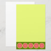 Wassermelone Pink Briefpapier (Vorne/Hinten)