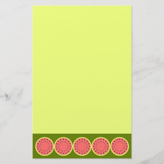 Wassermelone Pink Briefpapier (Vorderseite)