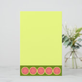 Wassermelone Pink Briefpapier (Stehend Vorderseite)