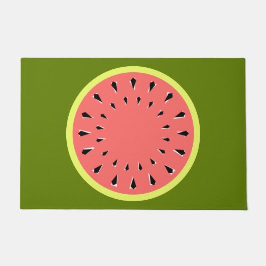 Wassermelone Pink Fußmatte (Vorderseite)