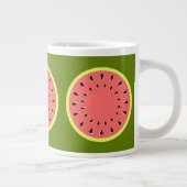 Wassermelone Pink Jumbo-Tasse (Rechts)