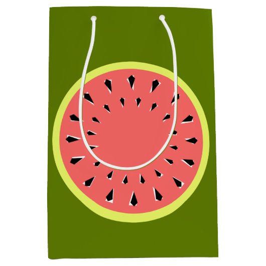 Wassermelone Pink Mittlere Geschenktüte (Vorderseite)