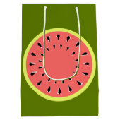 Wassermelone Pink Mittlere Geschenktüte (Rückseite)