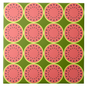 Wassermelone Pink Multi Fliese