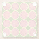 Wassermelone Pink Multi Glasuntersetzer (Rückseite)