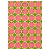 Wassermelone Pink Multi Klemmbrett (Rückseite)