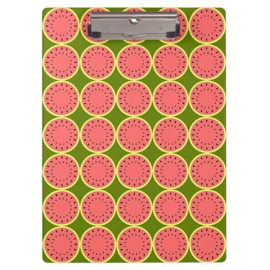 Wassermelone Pink Multi Klemmbrett (Vorderseite)