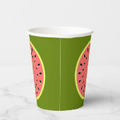 Wassermelone Pink Pappbecher (Rechts)