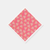 Wassermelone Pink Serviette (Ecke)
