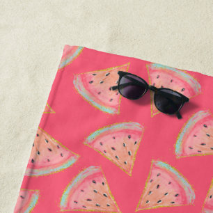 Wassermelone Pink Strandtuch