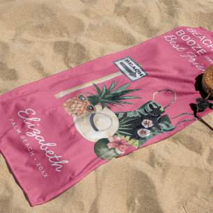 Wassermelone Pinkes Sorbet Tropischer Sommer Str Strandtuch