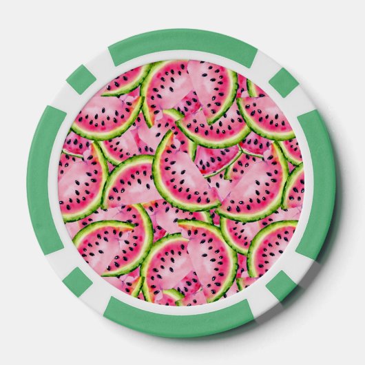 Wassermelone Poker Chips (Rückseite)