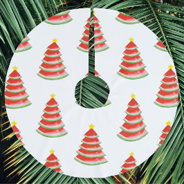 Wassermelone Polyester Weihnachtsbaumdecke