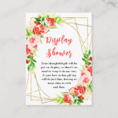 Wassermelone Pomegranate Babydusche Begleitkarte (Vorderseite)