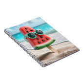 Wassermelone Popsicle mit Sonnenbrille Notizblock (Rechte Seite)
