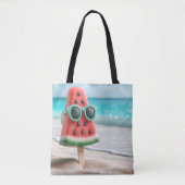 Wassermelone Popsion In Beach Sand Tasche (Vorderseite)