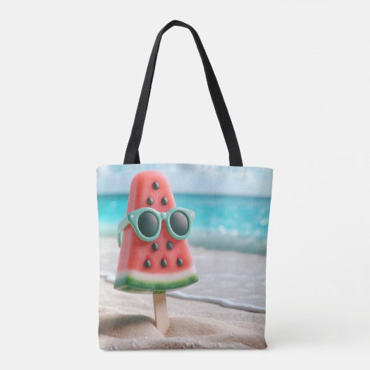 Wassermelone Popsion In Beach Sand Tasche (Rückseite)